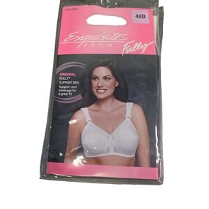 Exquisite Form Fully Original Support Bra 48D White 5100532 NEW